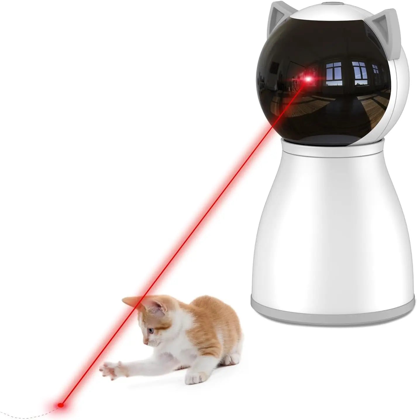 Automatic Cat Laser Toy, Motion-Activated, Rechargeable, 4th Gen
