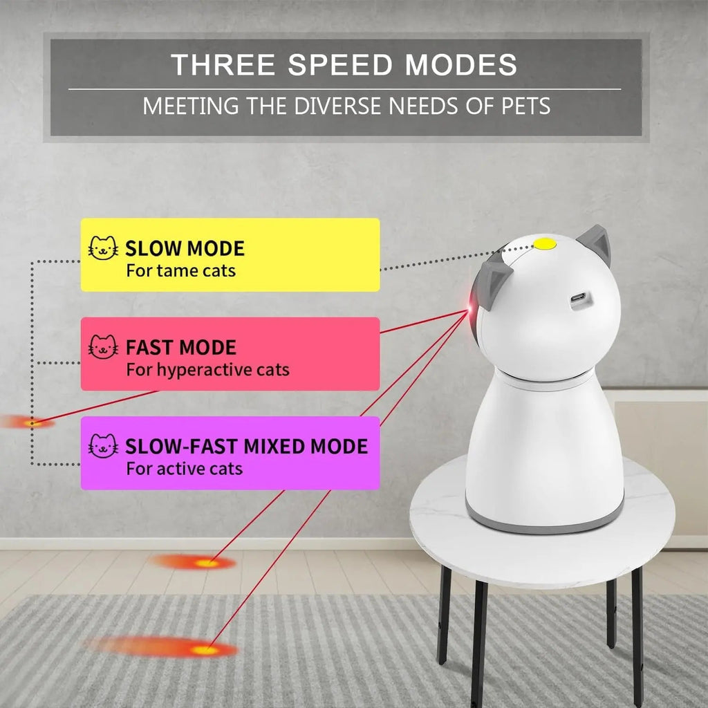 Automatic Cat Laser Toy, Motion-Activated, Rechargeable, 4th Gen