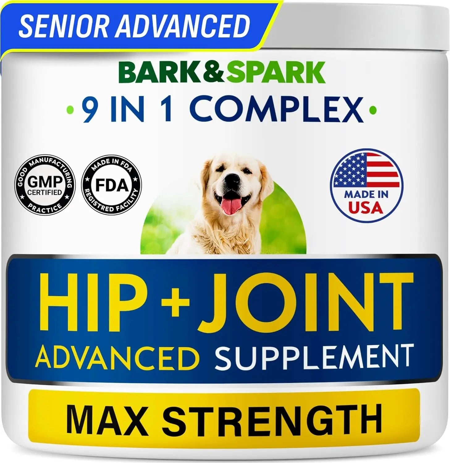 BARK&SPARK Glucosamine Joint Supplement for Dogs – Liquid or Chews