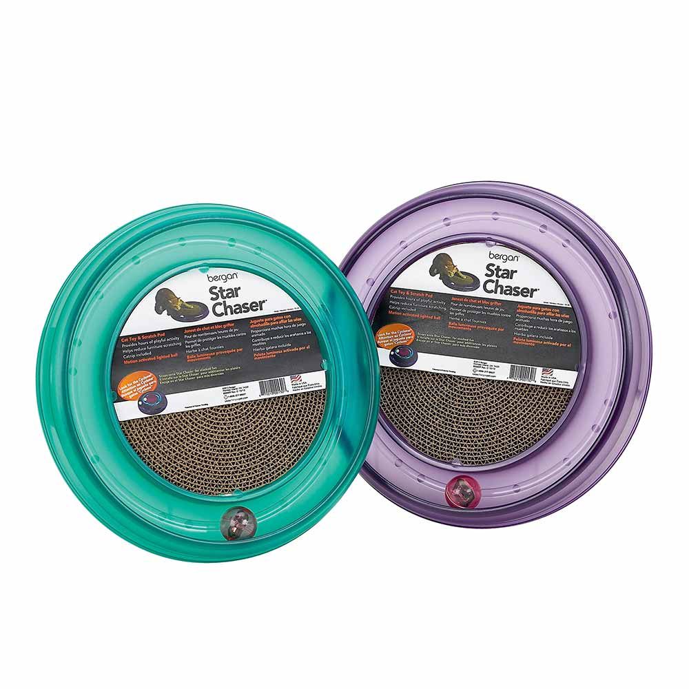 Bergan Turbo Scratcher Bundle with LED Ball and Extra Pads