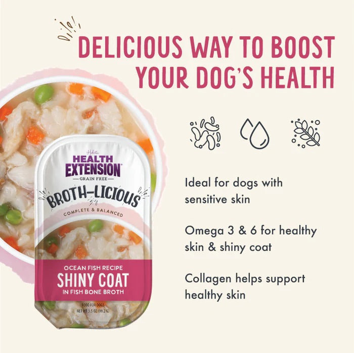 Broth-Licious Ocean Fish in Bone Broth for Adult Dogs, 3.5 oz Cup