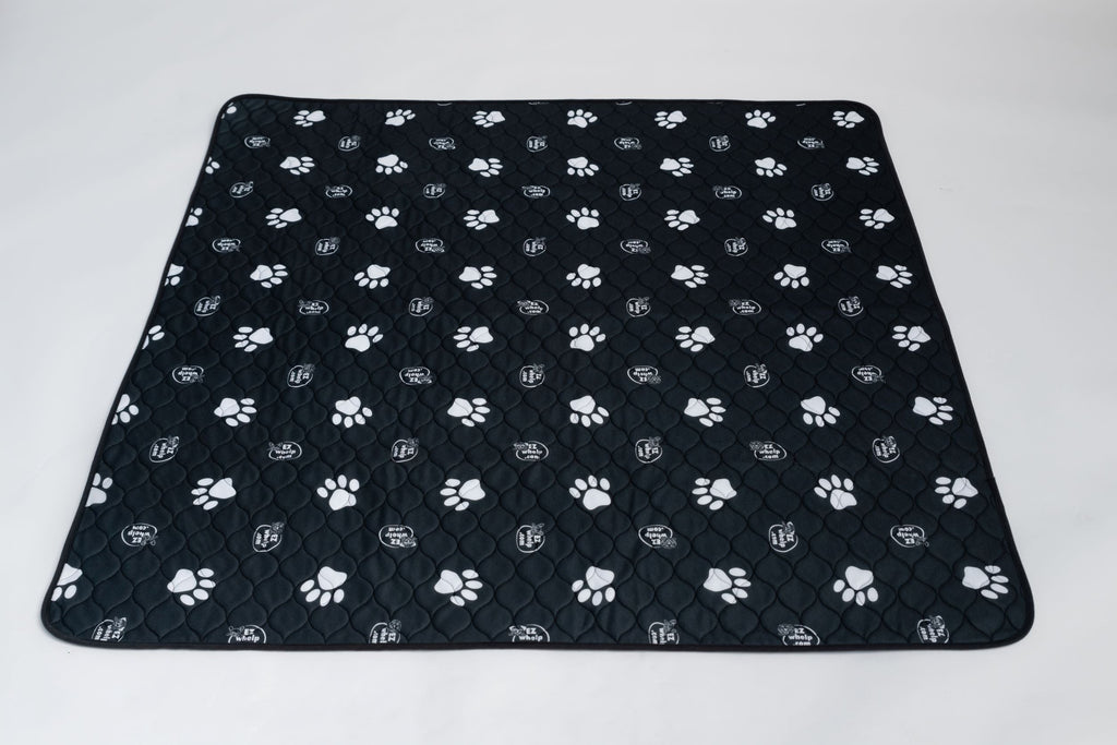 4-Layer Washable Paw Print Pet Pads, Waterproof, 2-Pack