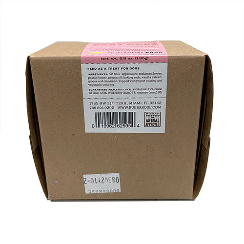 Peanut Butter Apple Dog Cake, Shelf-Stable, Wheat-Free, 3" x 2"
