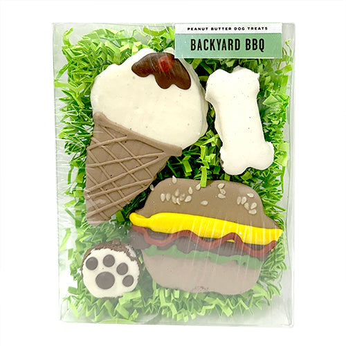 Peanut Butter Dog Treats with Yogurt Coating, Box of 4