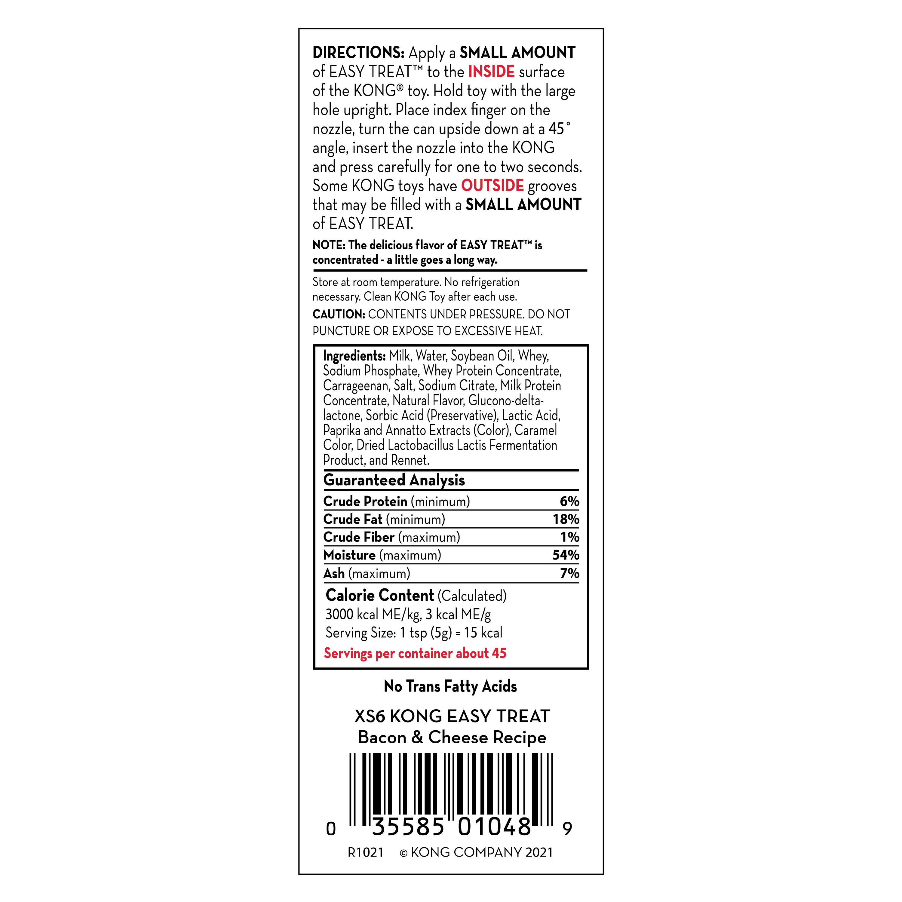 KONG Easy Treat Dog Toy Filler, 8 oz