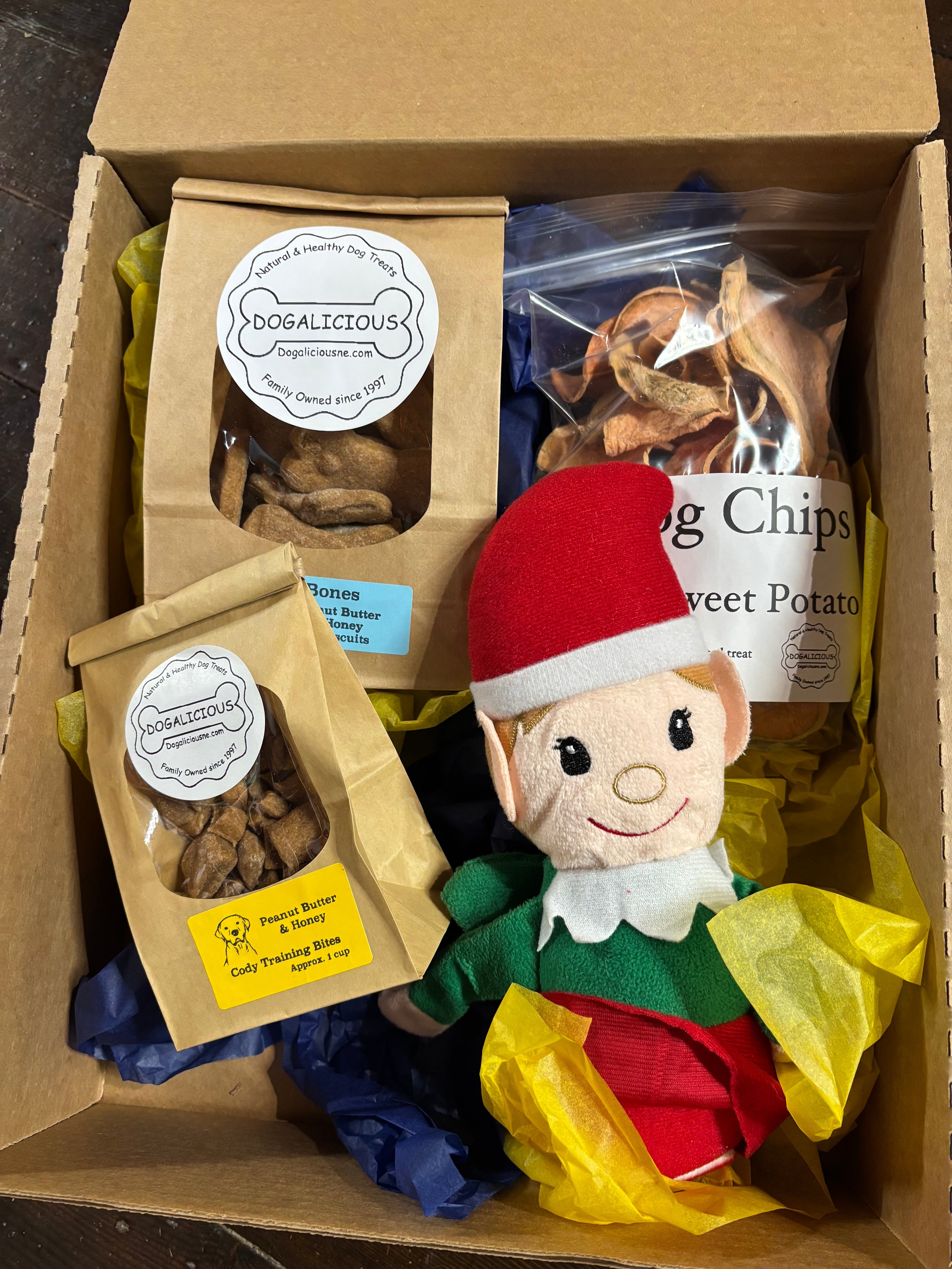 Bark-cuterie Pack Plus Dog Treat Sampler with Toy