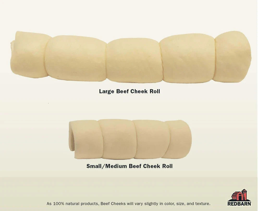 Natural Beef Cheek Roll Dog Chew – Odor-Free, Easy to Digest