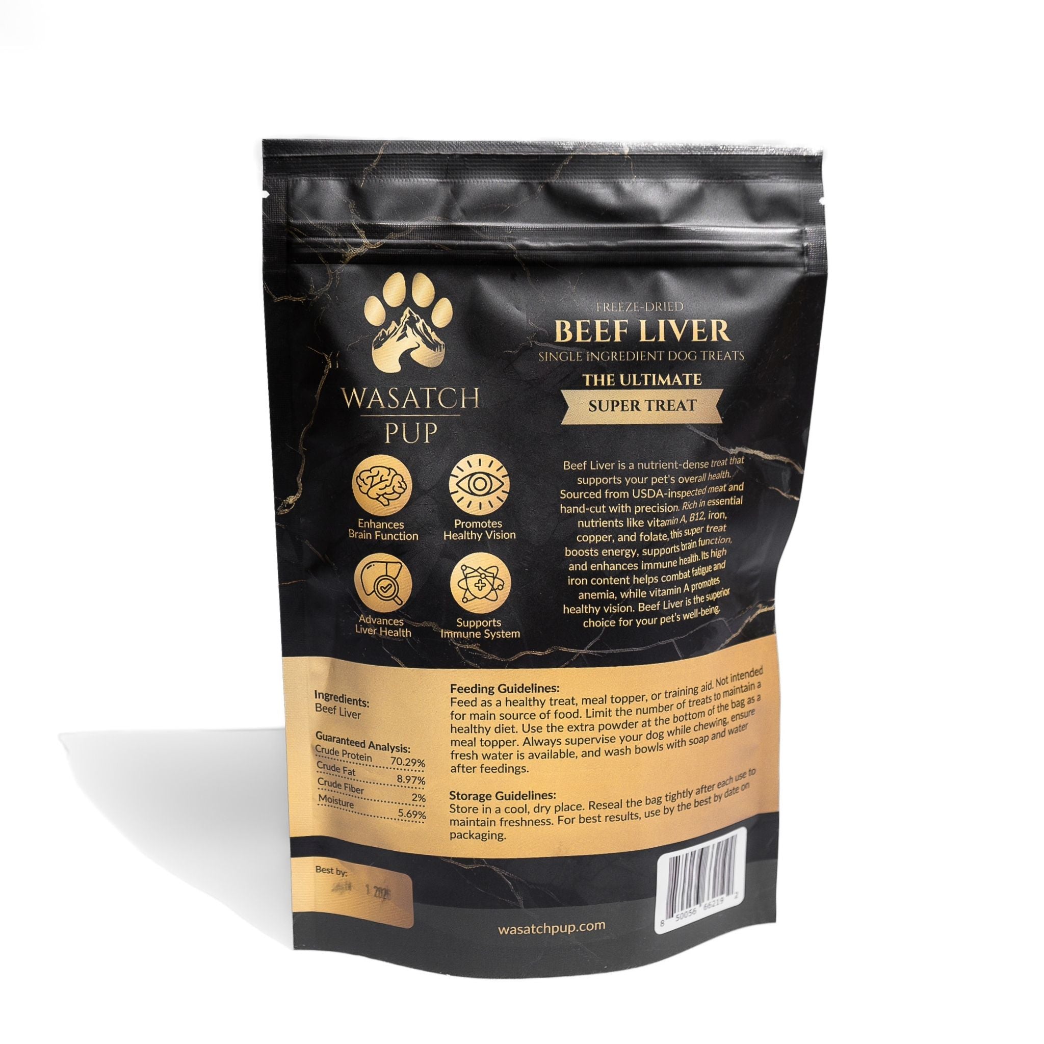 Freeze-Dried Beef Liver Dog Treats, Single Ingredient