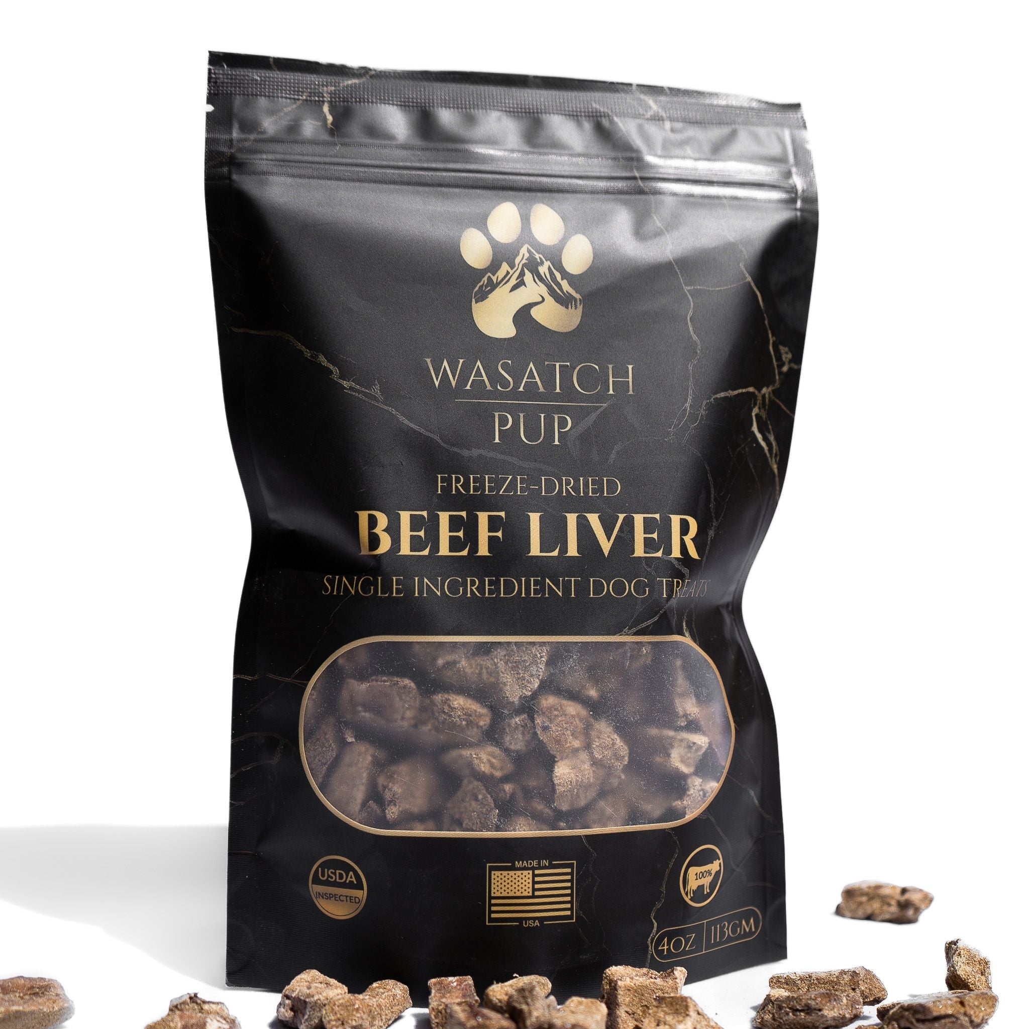 Freeze-Dried Beef Liver Dog Treats, Single Ingredient