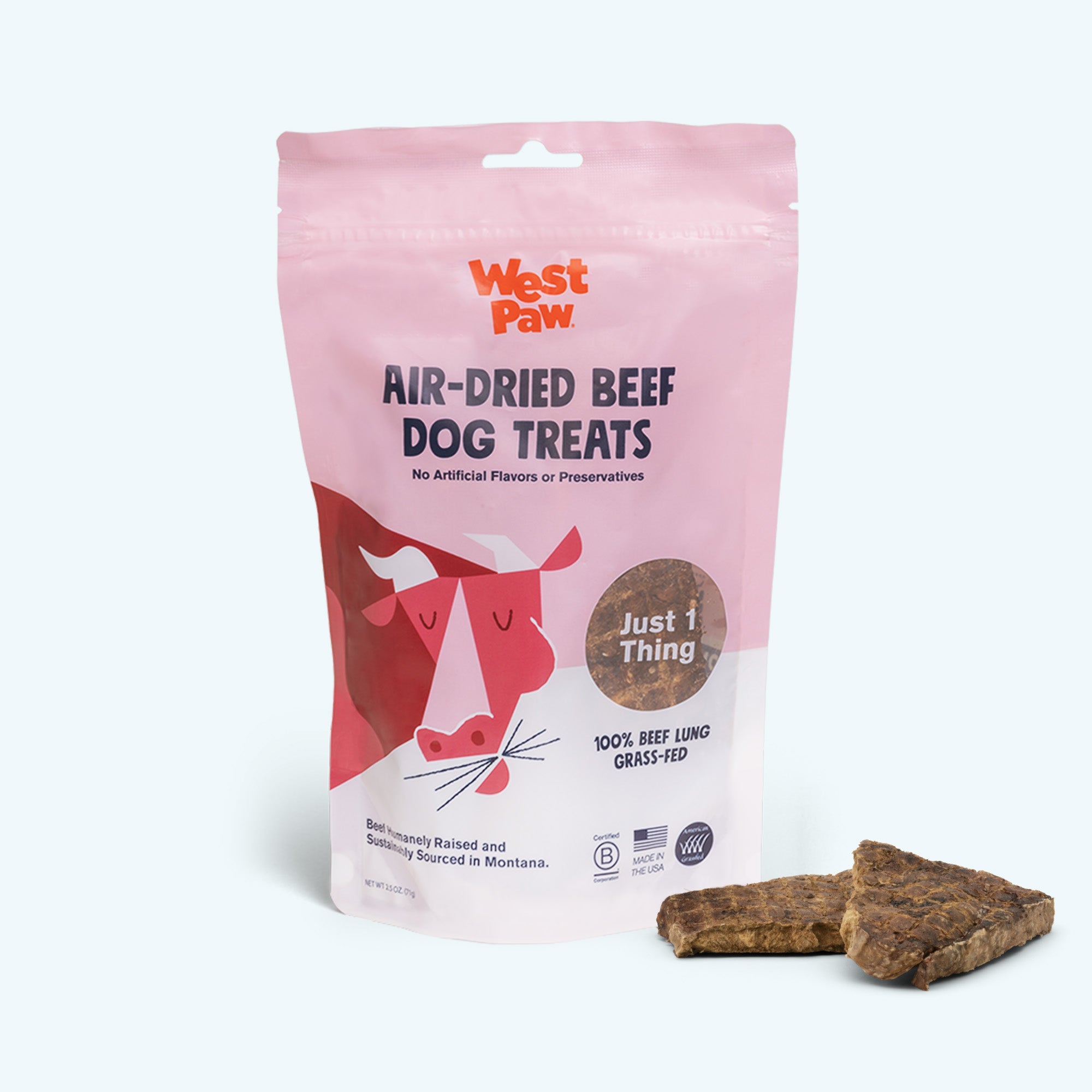 Air-Dried Beef Lung Dog Treats – Single Ingredient, Grass-Fed