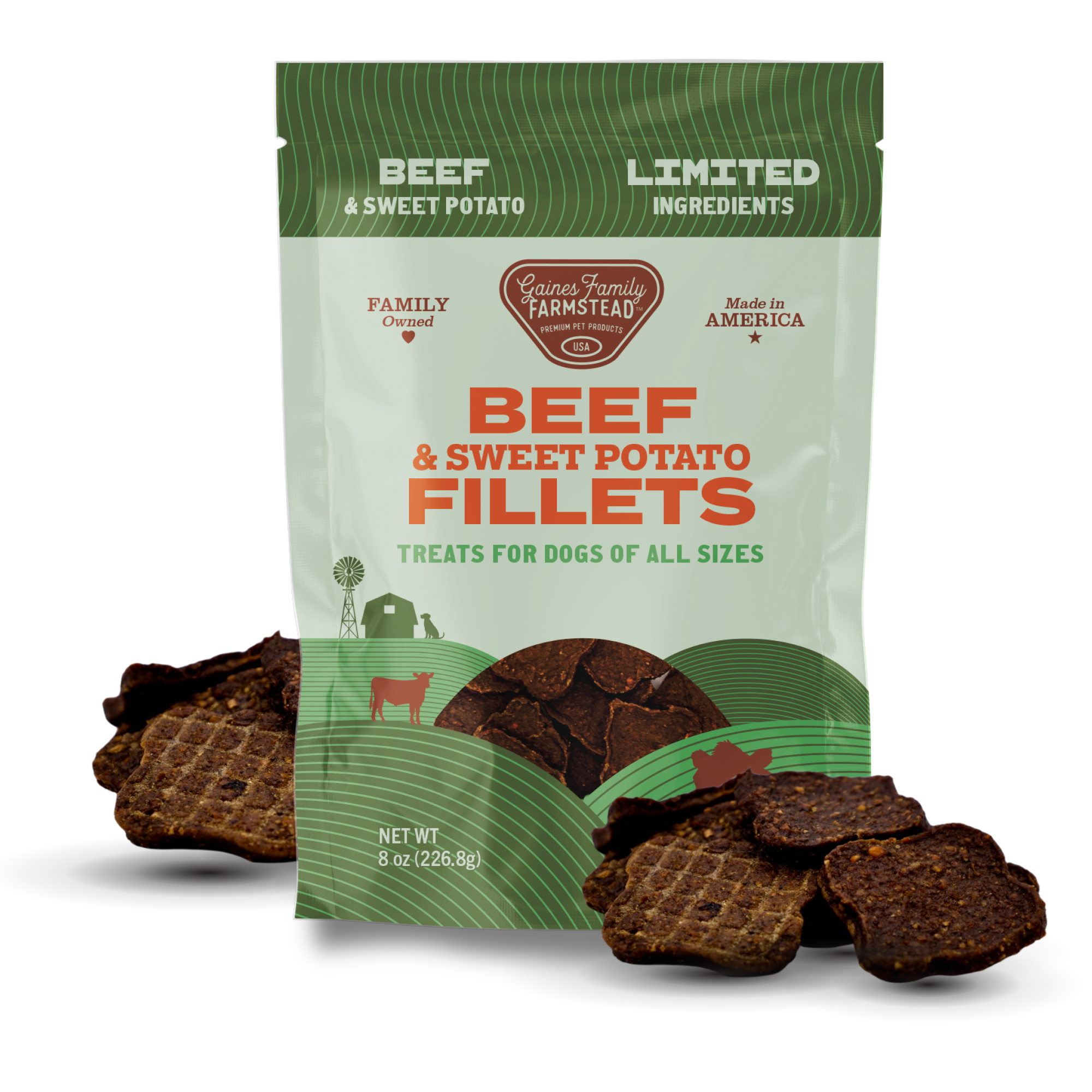 Beef & Sweet Potato Fillets Dog Treats