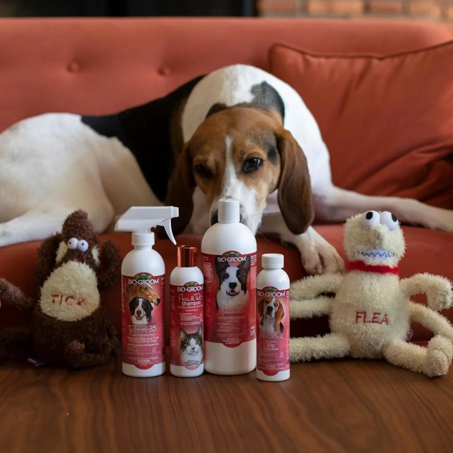 Bio-Groom Flea & Tick Shampoo and Repel 35 Spray Set for Pets