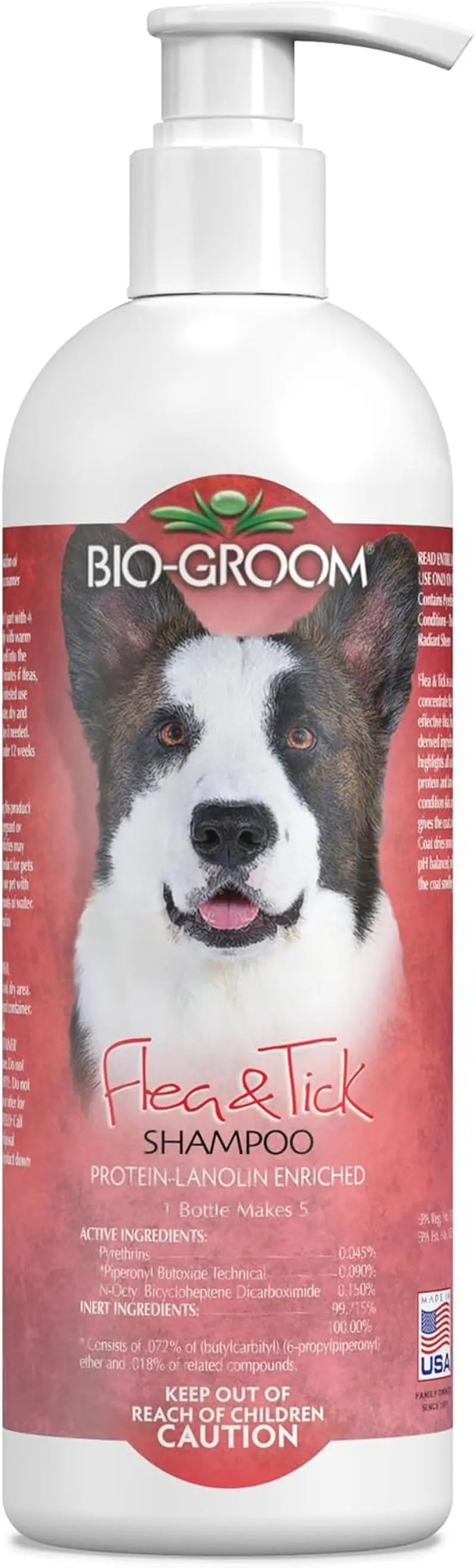 Bio-Groom Flea & Tick Shampoo and Repel 35 Spray Set for Pets