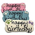 Peanut Butter Birthday Bone Dog Treats, 4.25" (Case of 12)