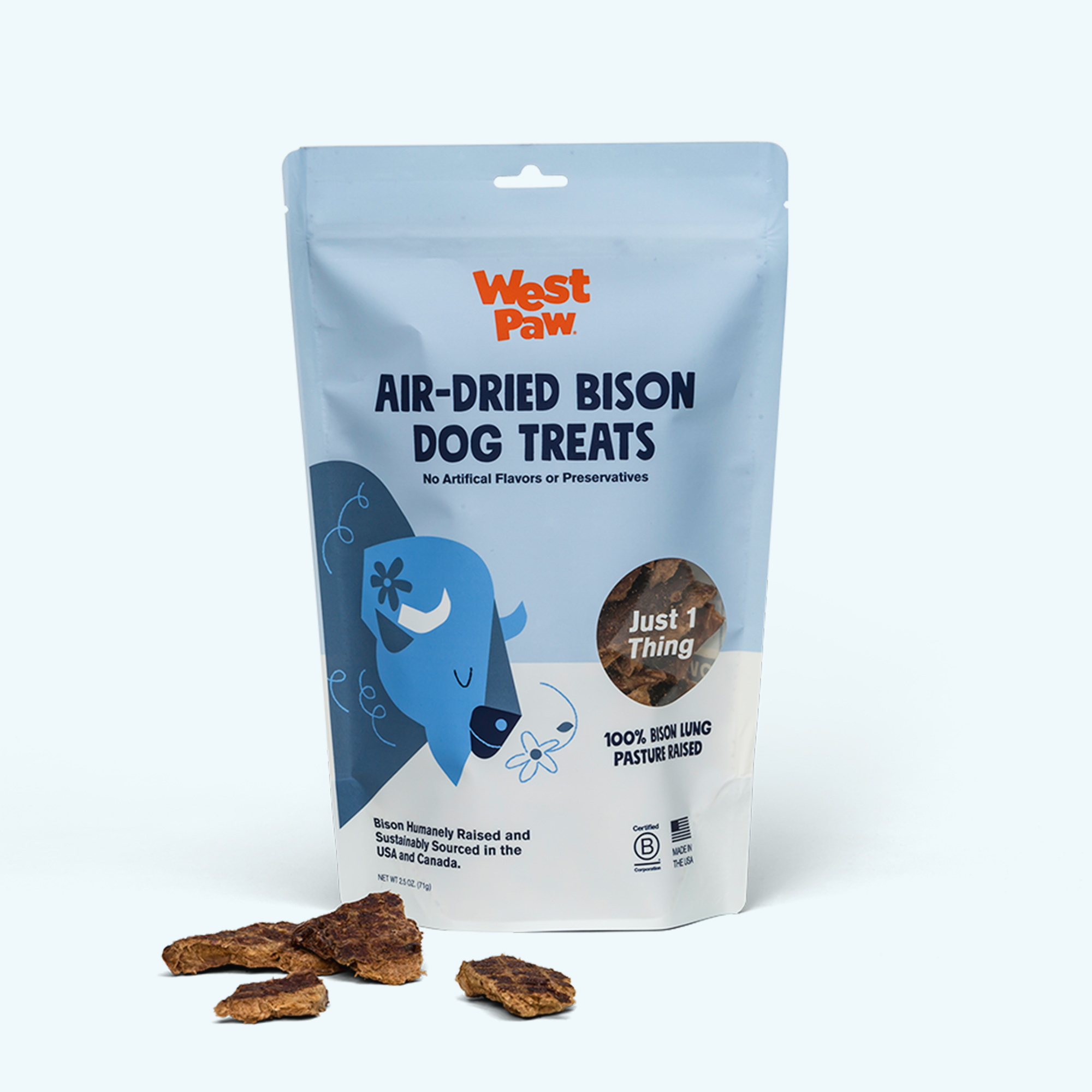 Air-Dried Bison Lung Dog Treats
