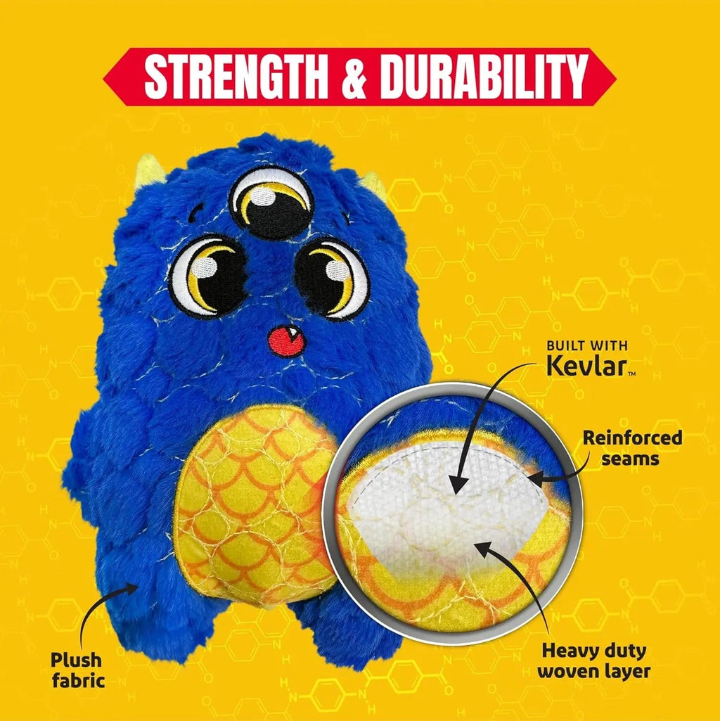 Bite Force Kevlar Dog Toy with Squeaker – Monster Design