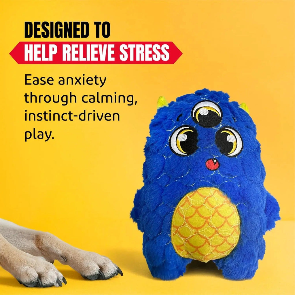 Bite Force Kevlar Dog Toy with Squeaker – Monster Design