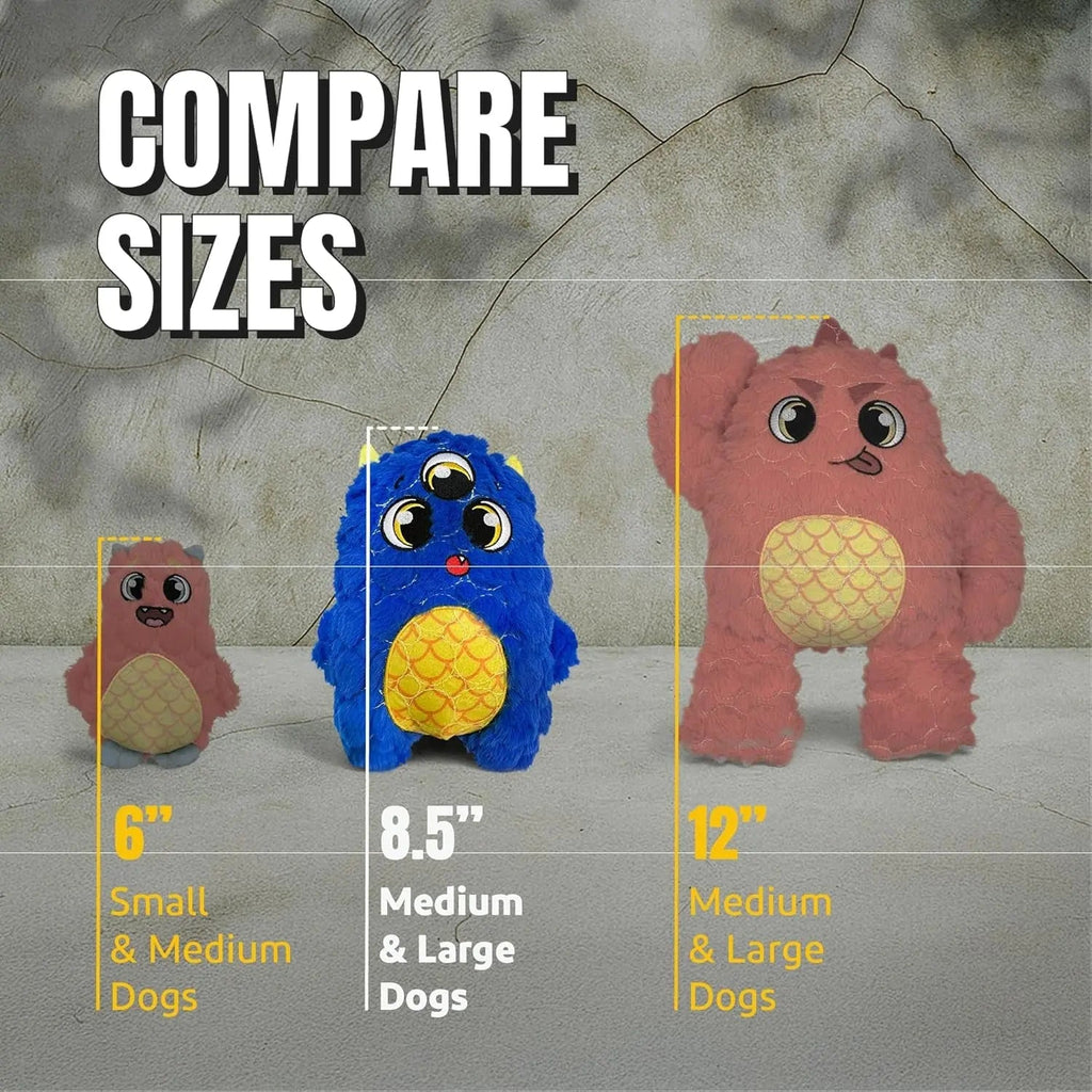 Bite Force Kevlar Dog Toy with Squeaker – Monster Design