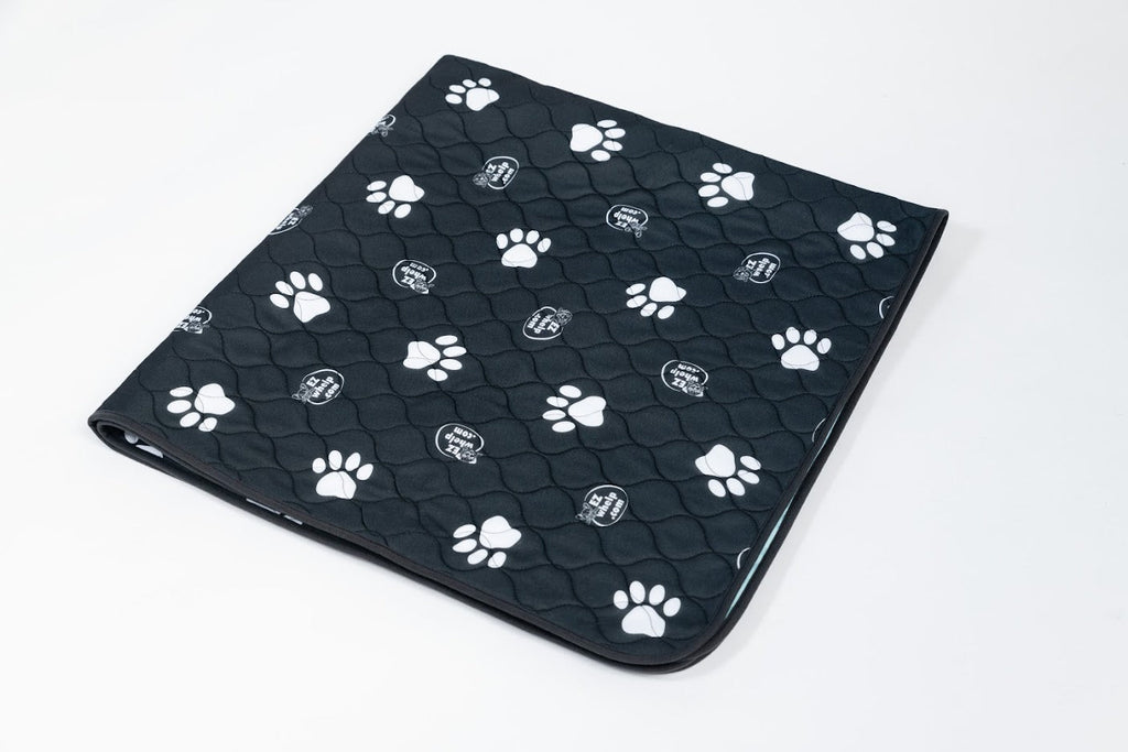 4-Layer Washable Paw Print Pet Pads, Waterproof, 2-Pack