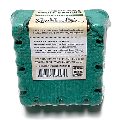 Blueberry Dog Treats Fruit Crate Box, Vegetarian, 5.9 oz