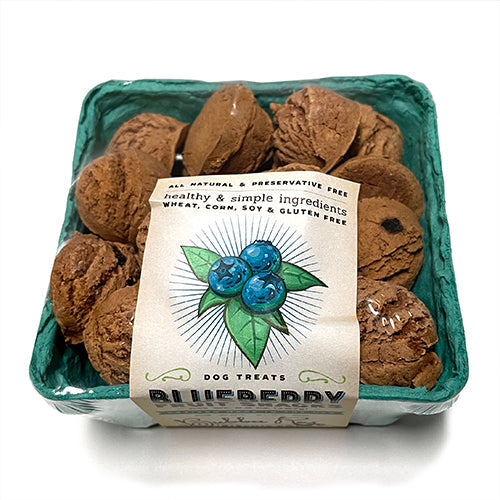 Blueberry Dog Treats Fruit Crate Box, Vegetarian, 5.9 oz