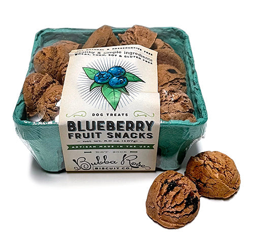 Blueberry Dog Treats Fruit Crate Box, Vegetarian, 5.9 oz
