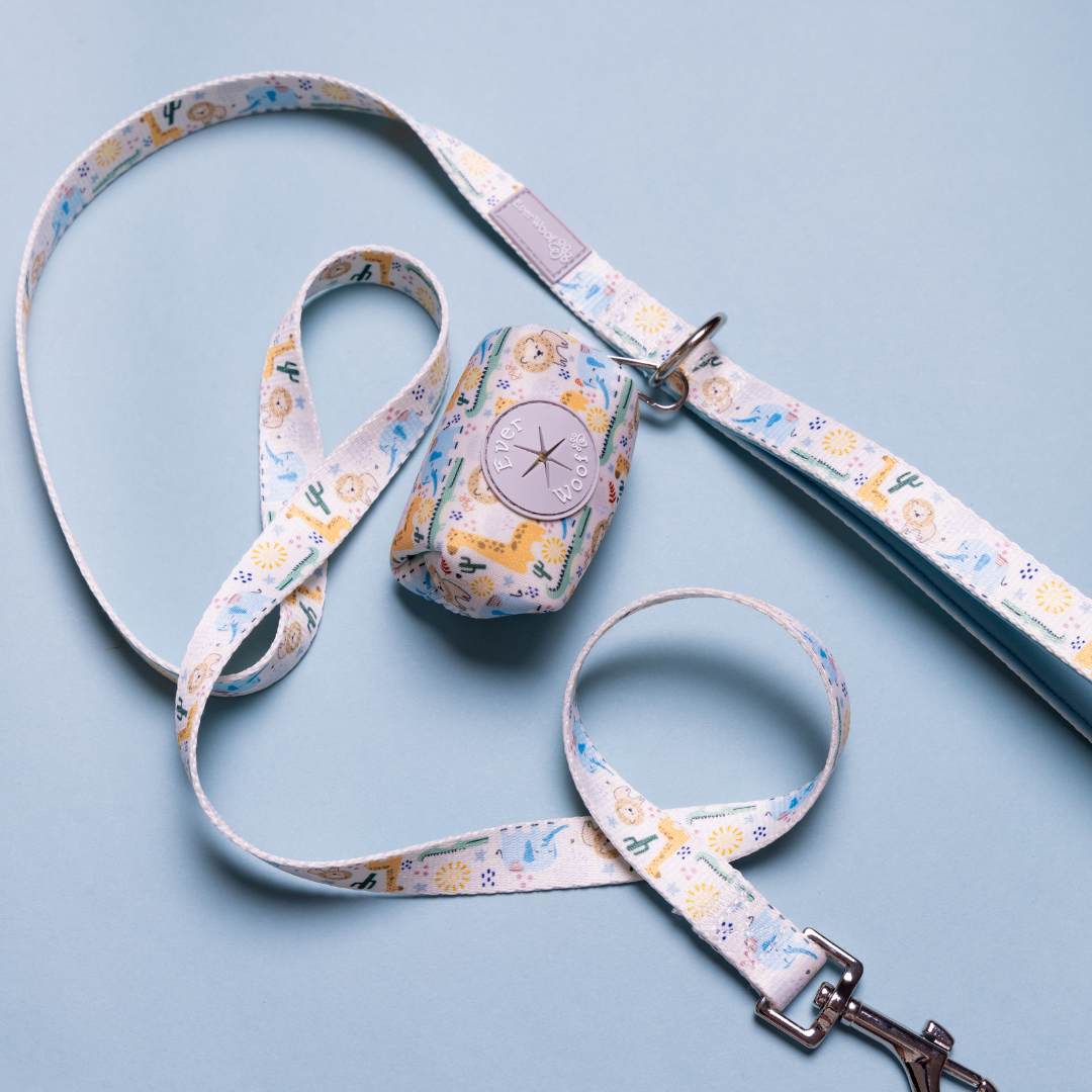 Boho Baby Dog Leash with Neoprene Handle, 4'11" Length