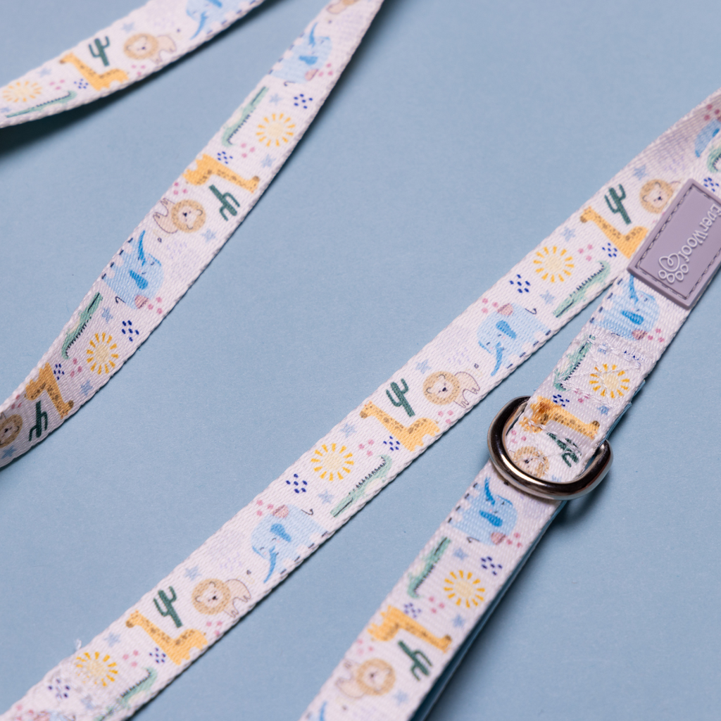 Boho Baby Dog Leash with Neoprene Handle, 4'11" Length