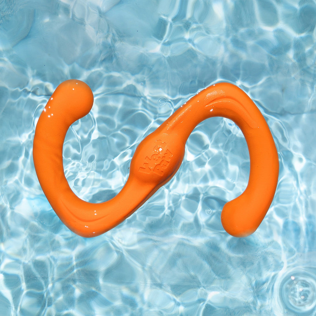 S-Shaped Stretch Dog Toy for Tug and Fetch, Dishwasher Safe