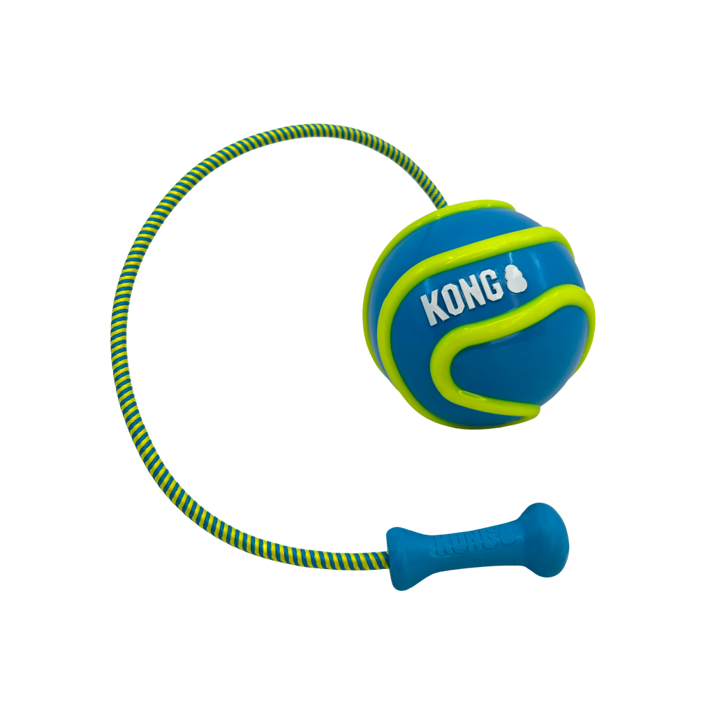 KONG Bunji High-Viz Ball with Bungee Launcher for Dogs