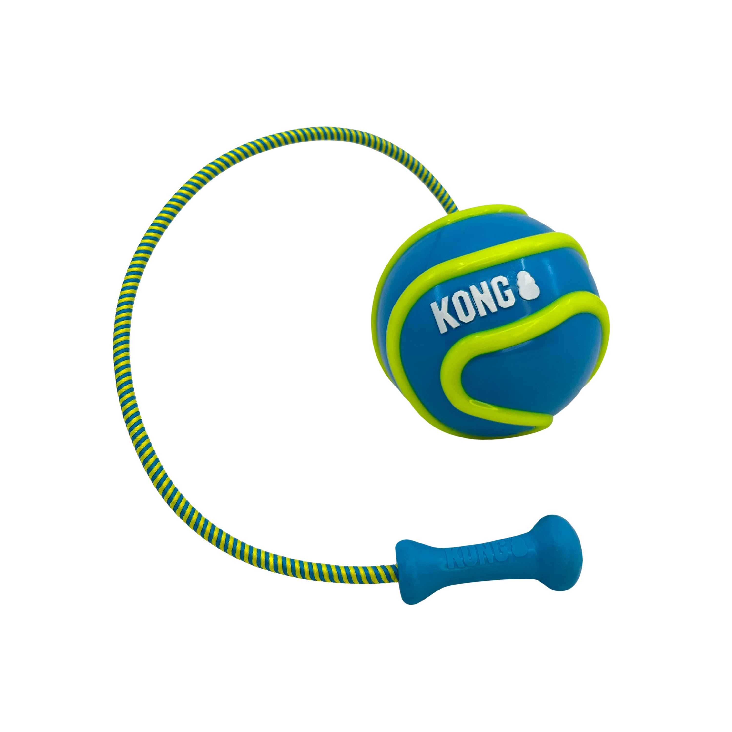 KONG Bunji High-Viz Ball with Bungee Launcher for Dogs