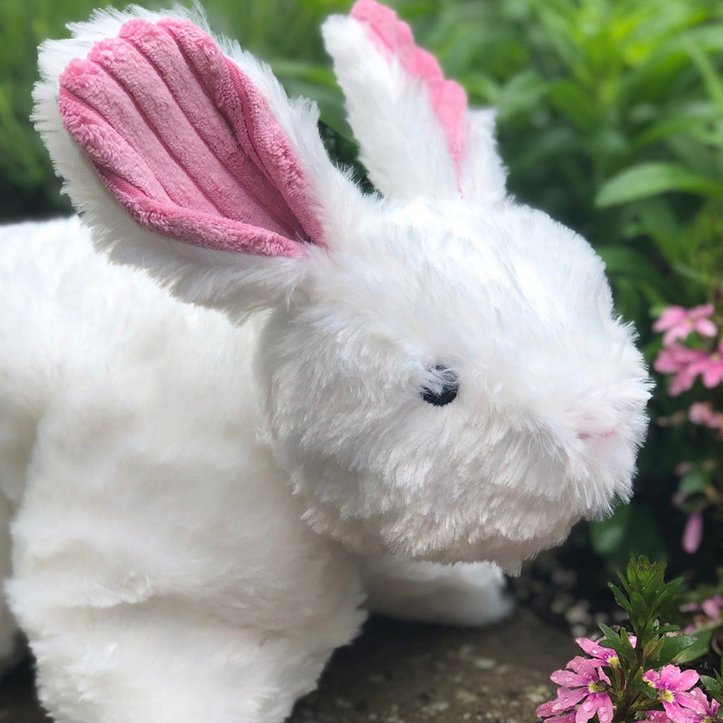 Squooshie Bunny Plush Dog Toy with Tuffut Technology, 14-Inch