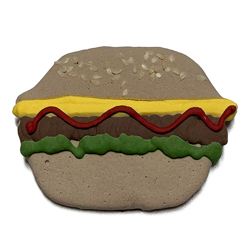 Burger-Shaped Peanut Butter Dog Treats, Case of 12