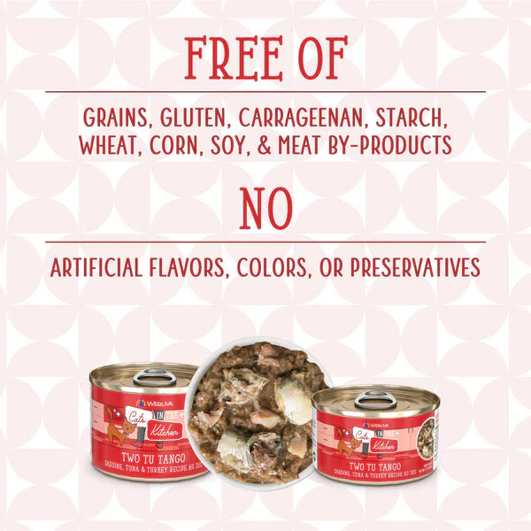 Wild-Caught Sardine, Tuna & Turkey Cat Food in Broth