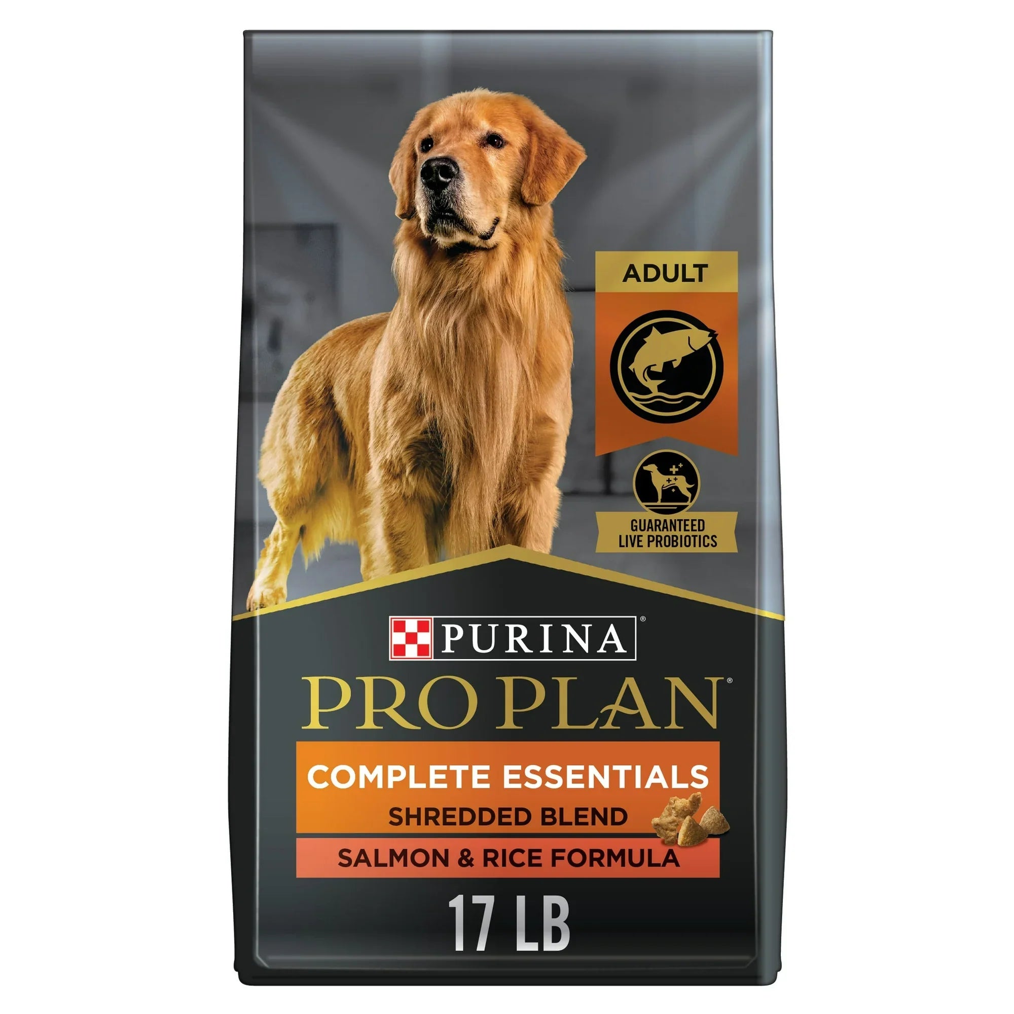 Salmon & Shredded Blend Dry Dog Food for Adult Dogs
