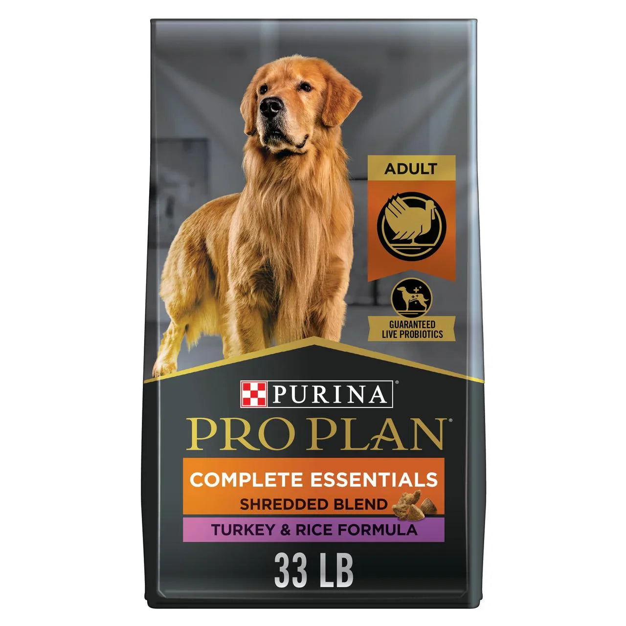 Turkey & Rice Dry Dog Food with Crunchy Kibble and Shredded Pieces