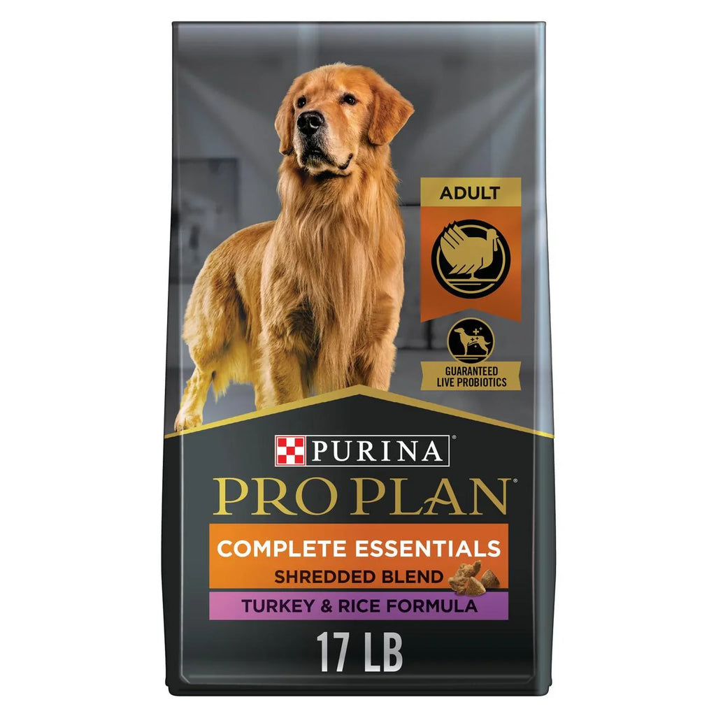 Turkey & Rice Dry Dog Food with Crunchy Kibble and Shredded Pieces