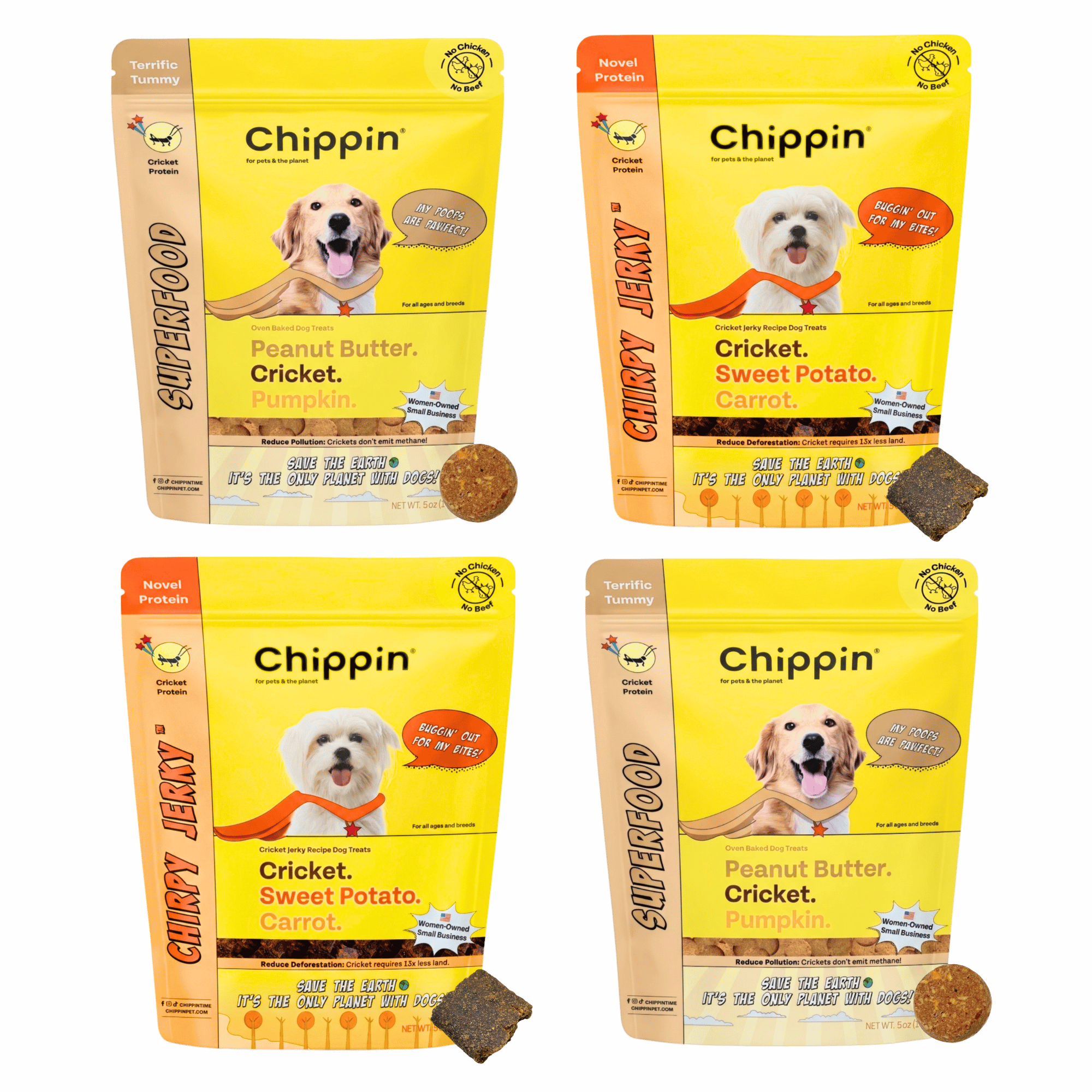 Cricket Dog Treats – Chicken-Free, Human-Grade Ingredients