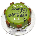 Personalized Peanut Butter Banana Dog Cake with Yogurt Coating