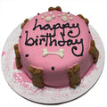 Personalized Peanut Butter Banana Dog Cake with Yogurt Coating