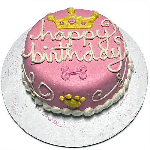 Peanut Butter Banana Dog Cake with Yogurt Coating – Personalizable