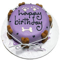 Personalized Peanut Butter Banana Dog Cake with Yogurt Coating