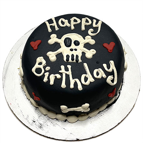 Personalized Peanut Butter Banana Dog Cake with Yogurt Coating