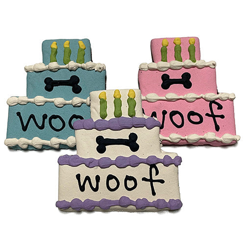 Peanut Butter & Carob Dog Cake Treat Cookies, 3.5" (12 Pack)