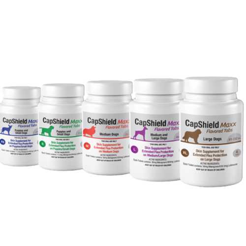 CapShield Maxx Flavored Flea Tabs for Dogs XS 2-10lbs, 6-Count