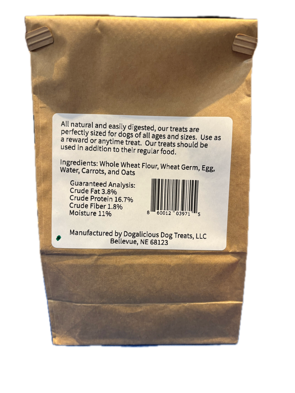 Carrot & Oat Dog Biscuits – 20 Regular-Size Treats