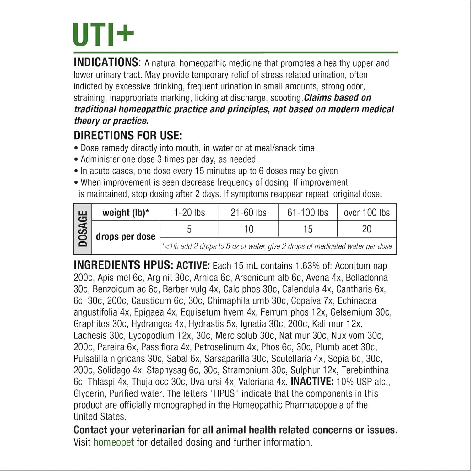 Cat UTI Relief Drops for Urinary and Bladder Support