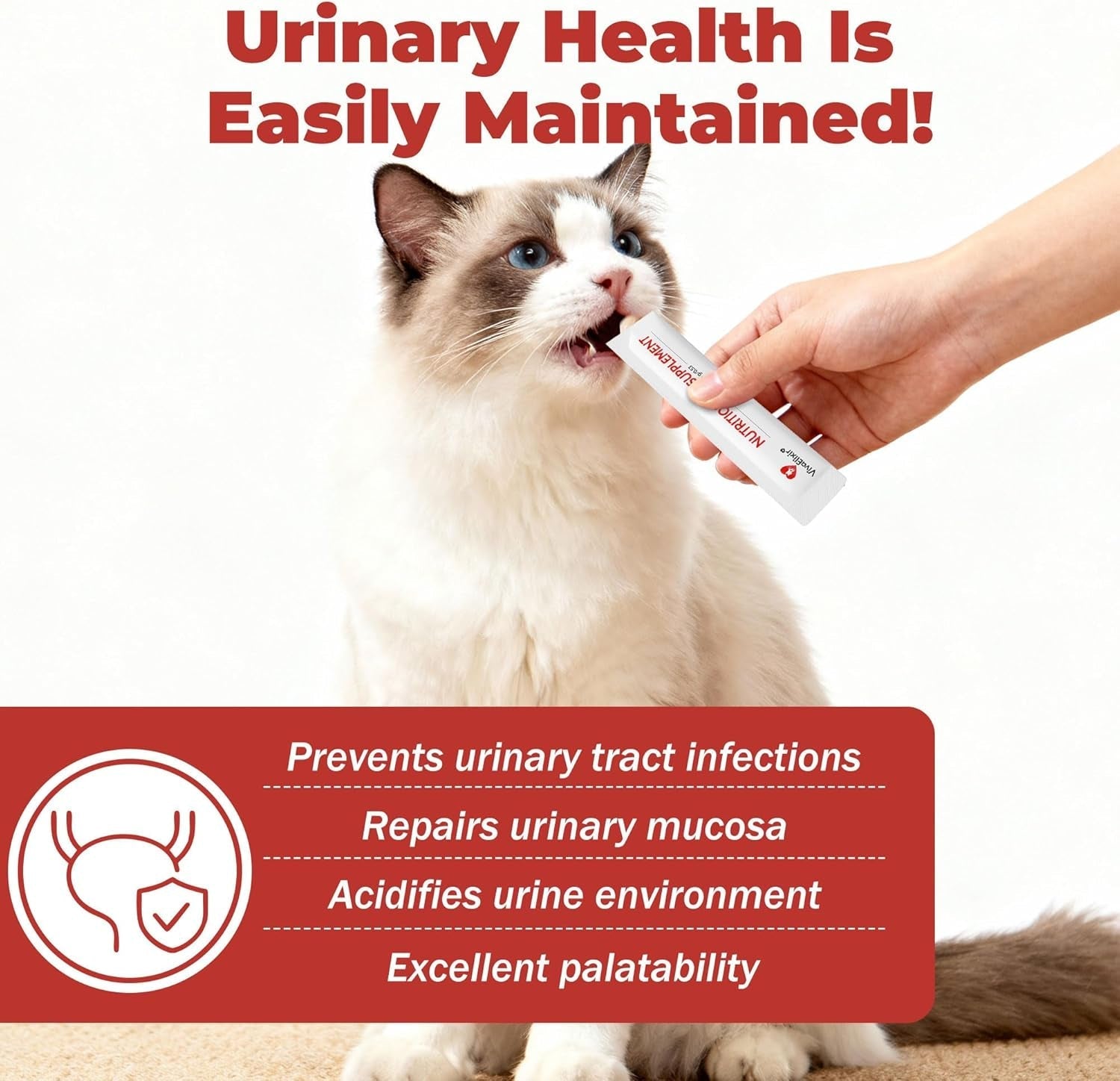 Cranberry Urinary & Kidney Support Bars for Cats, Chicken Flavor, 30 Pack