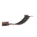 Wooden Cat Bridge with Felt-Covered Stairs, Wall-Mounted, 48.8"