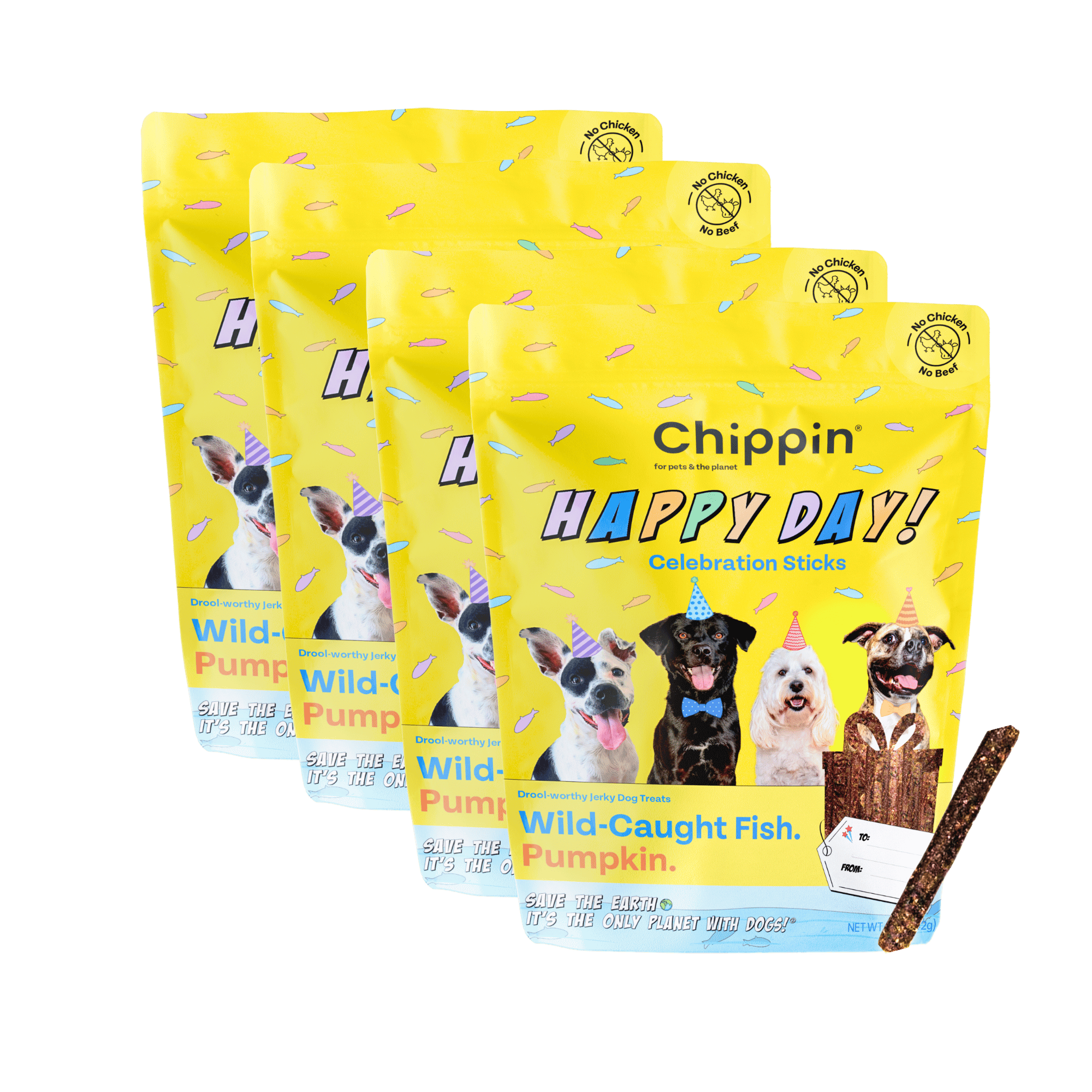 Celebration Sticks Dog Treats with Wild-Caught Silver Carp & Pumpkin